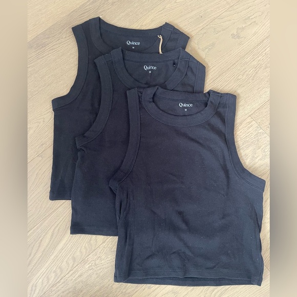 Organic Cotton Micro-Rib Cropped Cutaway Tank (3-Pack) - Picture 4 of 4